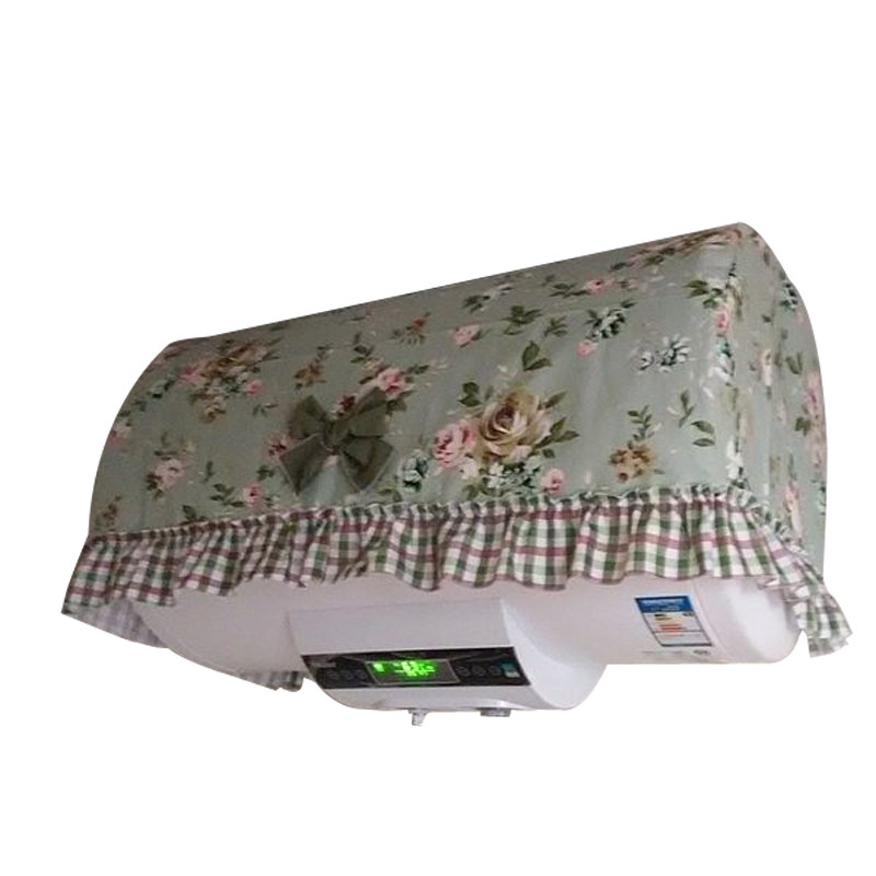 新品布艺田园花朵加厚帆布热水器罩家电防油污防尘罩洗衣机罩定做