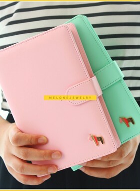 Planner 2018 A5 note daily planner macaron  faux P