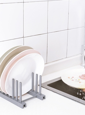 Plastic dish rack plate rack lid shelf kitchen tableware st