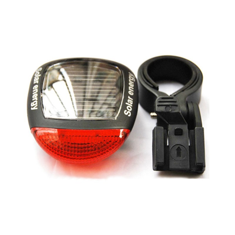 Bike Solar Energy Light Rechargeable LED Seatpost Lamp Bicyc