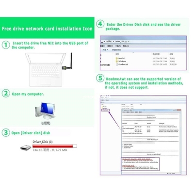 Dual Band 600Mbps 5G 2.4G USB Wireless WiFi Antenna Dongle W