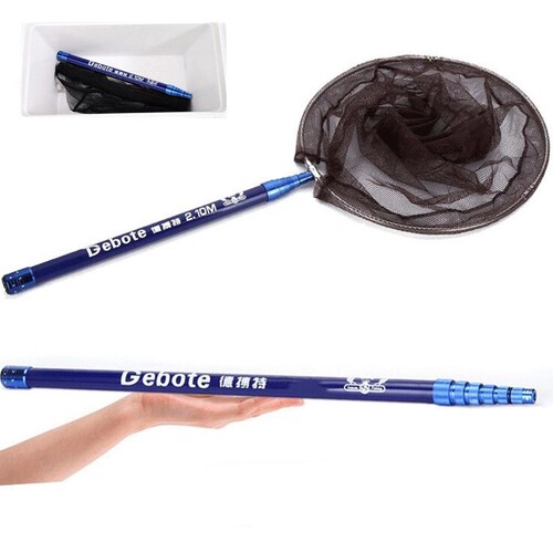 Length 210cm Large Size Carbon Portable Folding Fishing Net