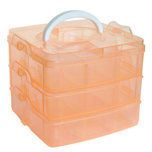 Clear Plastic Craft Beads Jewellery Storage Organizer Tool