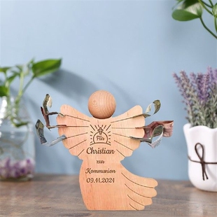 Angel Baptism Baptism Gift Money Gift Carved Angel