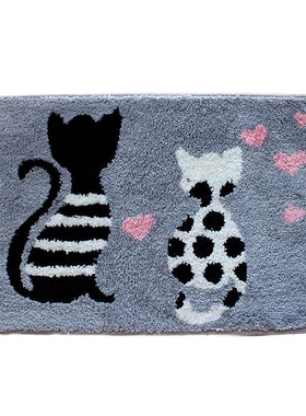 New cartoon cat slippery bibulous mat in the bathroom toilet