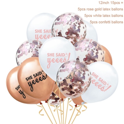 YORIWOO Wedding Party To Be Bride Latex oon Confetti Baloon