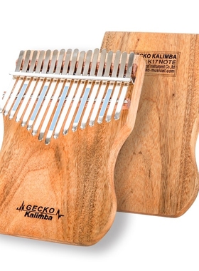 B Tone GECKO Kalimba 17 Keys Full veneer Camphor wood,with I