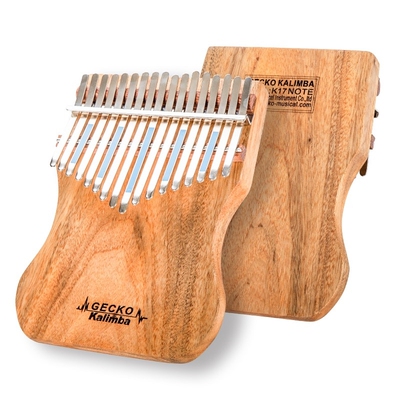 B Tone GECKO Kalimba 17 Keys Full veneer Camphor wood,with I