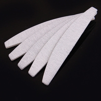 NEW 20 x Grey Nail Files Sanding Curve Banana for Nail Art