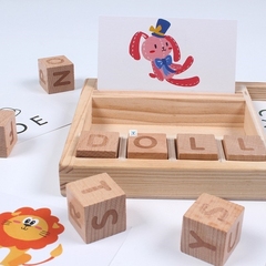 NEW Wood SpElliNG WordS GamE KidS Early EducaTioNal ToyS