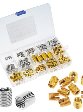 116PCS/Box M3-M12 Self-tapping Thread Slotted Sheath and Wir