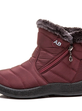 Winter Boots Women Ankle Boots Cotton Fabric Femmes Bottes