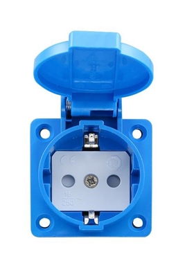 IP44 German waterproof socket 16A250V European dust socket,