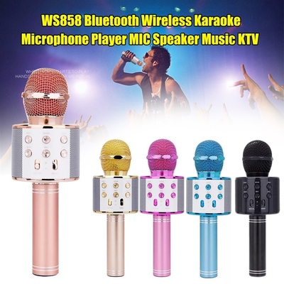 WS 858 bluetooth karaoke microphone wireless professional s