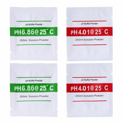 4 Pcs PH Buffer Solution Powder PH For Test Meter Measure Ca