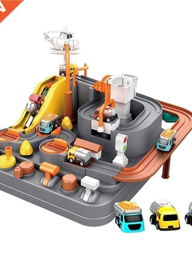 City Rescue Racing Rail Car Model Racing Educational Intelli