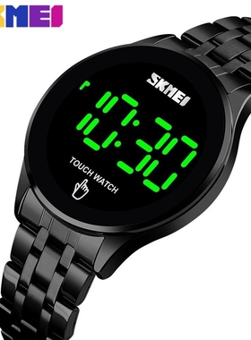 SKMEI Simple Men Digital Watch Fashion Touch Screen LED Lig