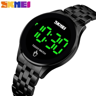 SKMEI Simple Men Digital Watch Fashion Touch Screen LED Lig