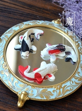 Baking mould goldfish silica gel mould Chinese style with fi