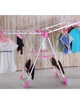 923011 smart airfoil folding drying rack for clothes