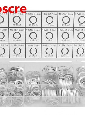 copper washer 450pcs 18 Sizes Oil Drain Plug Aluminum Washer