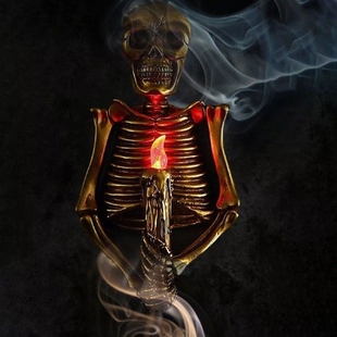 Kerangka Api Yang Dipasang Di Dinding Lampu Malam 3D