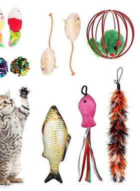 HobbyLane 11pcs/set Retractable Pet Play Toy Soft Plush