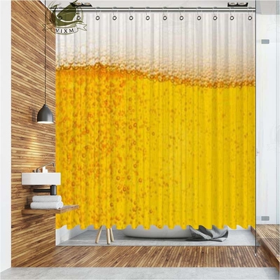 Vixm Bathroom Curtains Beer Polyester-Fabric Home-Decor Wate