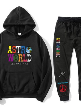 Astroworld THRILLS AND CHILLS Hoodies Plus pants Autumn Stre