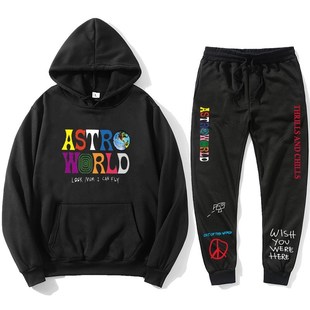Astroworld THRILLS AND CHILLS Hoodies Plus pants Autumn Stre