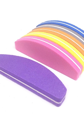 10pcs/ pack 100/180 Grit Nail Files Washable Double Side Em