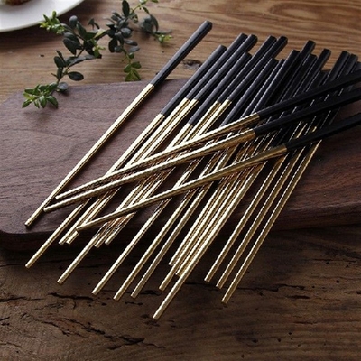 Stainless Steel Chopsticks Tongs Metal Chopsticks Set