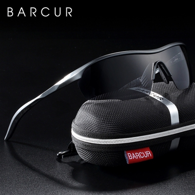 BARCUR Sports Aluminum Magnesium Mens Sunglasses Women Sun