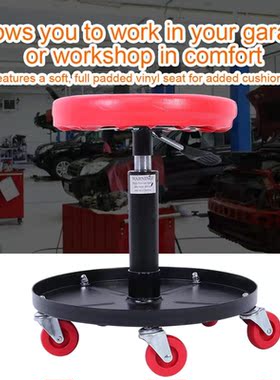 TAS1505 Pneumatic Stool Adjustable Mechanic Rolling Lift Sea