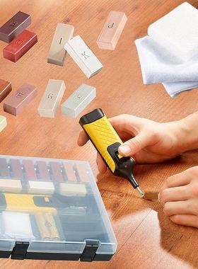 19Pcs Laminate Repair Kit Wax System Floor Worktop Sturdy Ca