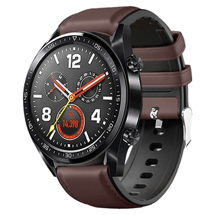 For 22mm Watch Strap Genuine Leather Huami Band Amazfit GTR