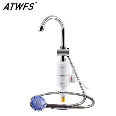 ATWFS Tankless Instant Water Heater Shower Head Bathroom Fa