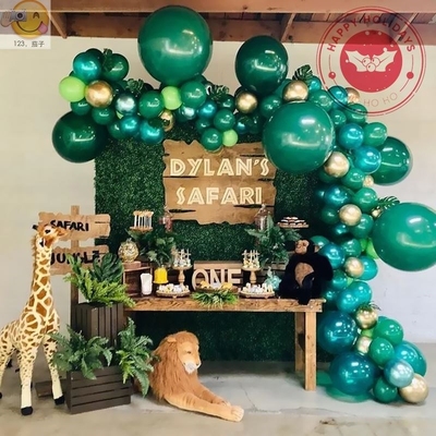 25pcs  5/10/12inch Dark Green Balloon Metallic Latex Balloo