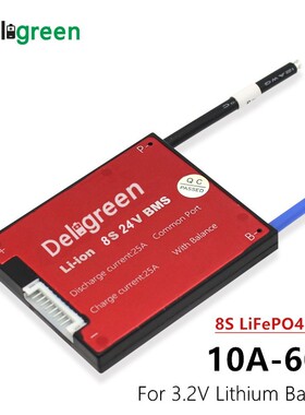 8S 24V LiFePO4 BMS 15A 20A 30A 40A 60A BMS for Lithium Li-io