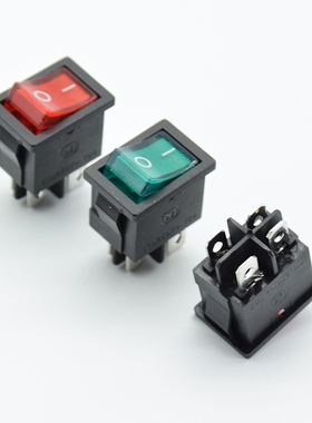 5PCS 21x15mm KCD1 104 Rocker power Switch With LED lights b