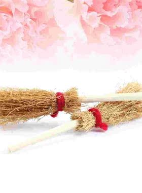 Broom Witchmini Witches Decorations Brooms Straw Decoration