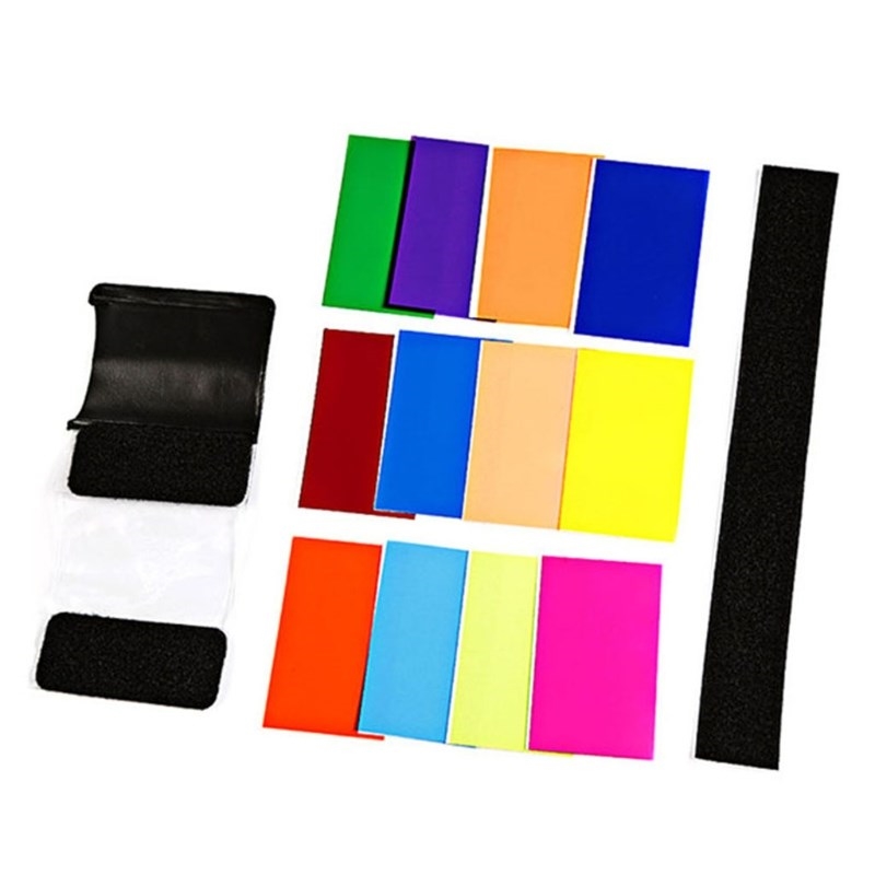 2020 New 12 PCS Flash Color Card Diffuser Soft Box Lighting