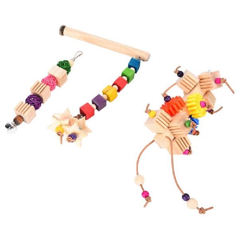 Parrot Chewing Toys Biting Resistant Bird Cage Toys for