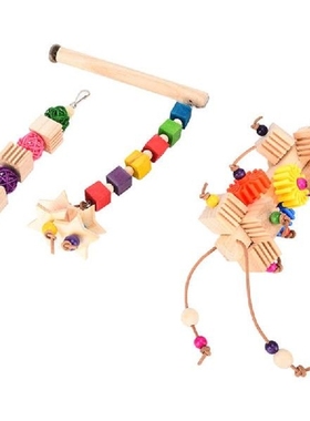 Parrot Chewing Toys Biting Resistant Bird Cage Toys for