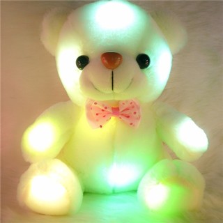 20CM LED Colorful Teddy Bear Plush Toy Lighting Lovely Glow