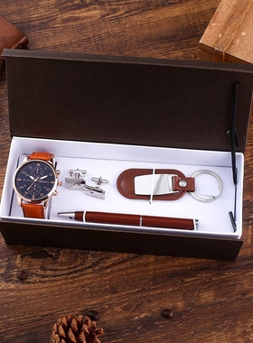 +Business Belt wallet wrist watch pen gift box set for men4