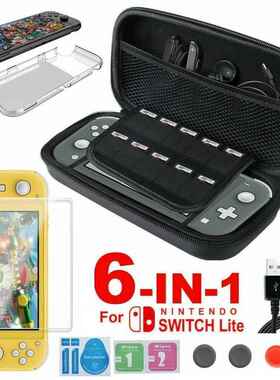 NEW 6 In 1 Game Accessory Set For Switch Lite Carrying Case