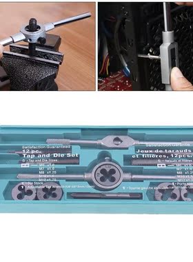 12pcs/set Multifunction NC Screw ap  Die Set External hread