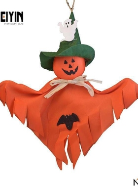 -Scene layout props cute Halloween pumpkin ghost decorations