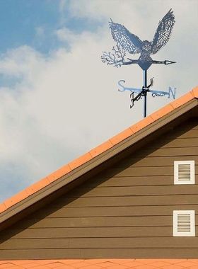 Iron Weathervane Garden Stake Black Animal Windmills